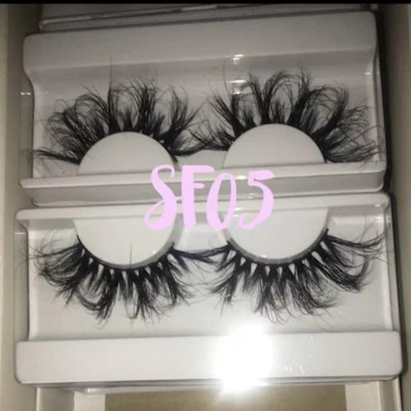 DIVA-1 PAIRS, 25MM MINK REUSABLE EYELASHES FLUFFY-SUPER WISPY - Picture 2 of 9
